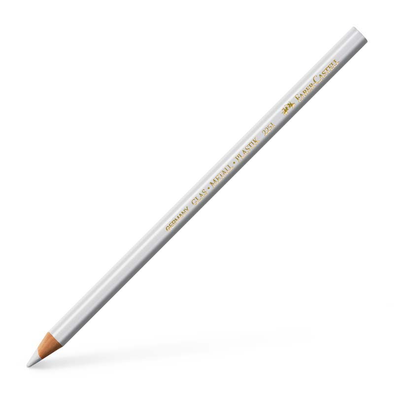Faber-Castell ceruza üvegre, fémre, műanyagra, vízálló, fehér