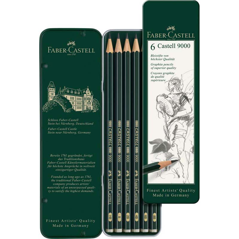 Faber-Castell grafitceruza Castell 9000 6db