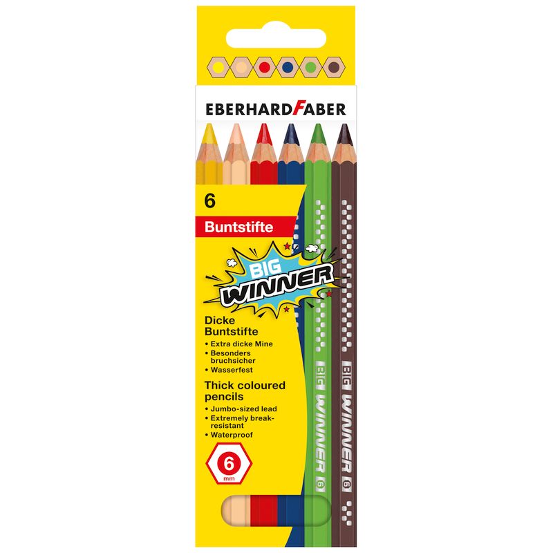 Eberhard Faber színes ceruza készlet 6db-os BIG WINNER '6'