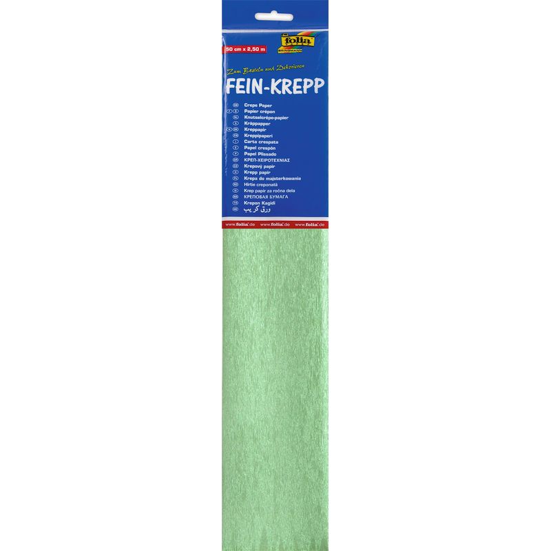 Folia krepp papír 2,5mX50cm 22g 10ív vegyes szín (5 klf. szín)