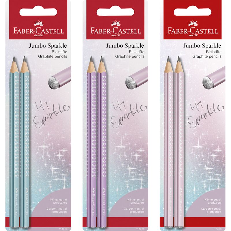 Faber-Castell grafitceruza szett 2db-os SPARKLE Jumbo TAVASZ 2023 bliszterben