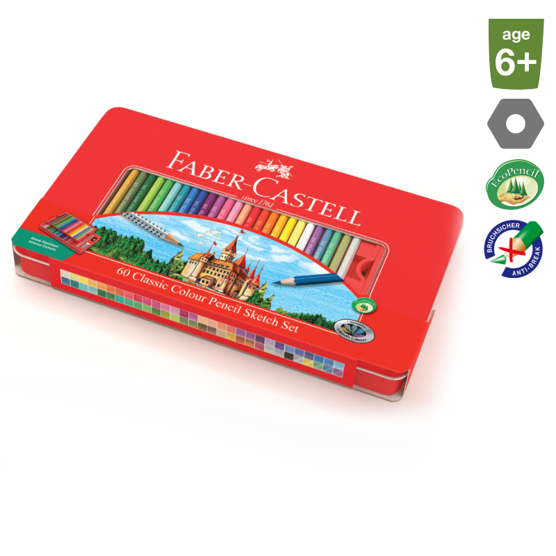 Faber-Castell Classic színes ceruza 60db-os + kiegészítők