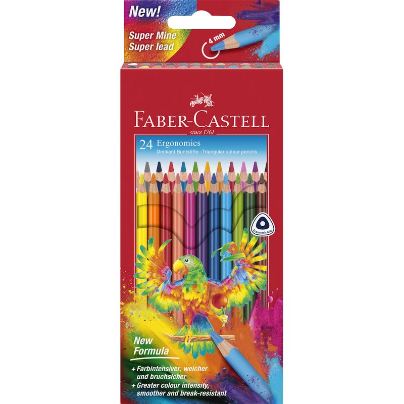 Faber-Castell színes ceruza papagáj mintás 24db