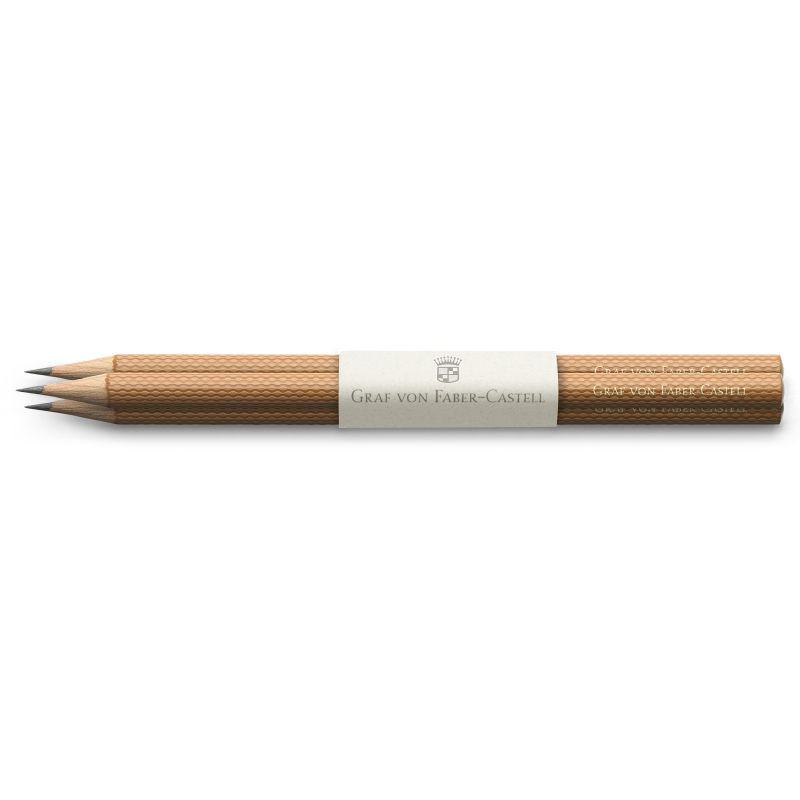 Graf von Faber-Castell grafitceruza 3db-os GUILLOCHE konyak szín