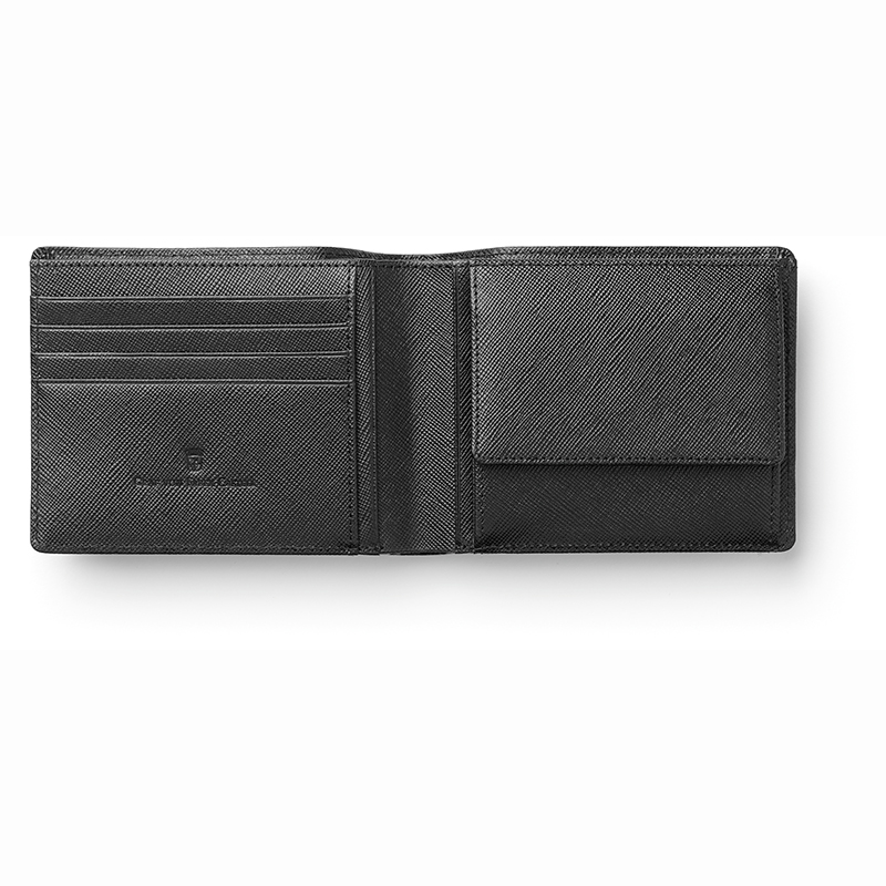 Graf von Faber-Castell pénztárca (Saffiano) fekete bőr