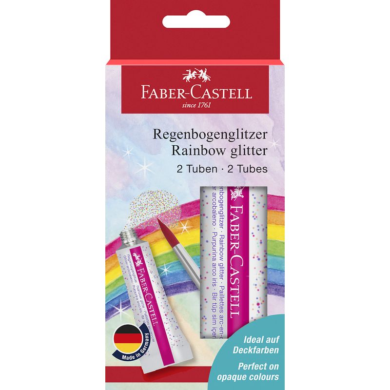 Faber-Castell szivárványos csillám ragasztó szett 2db-os (2x12ml) bliszterben 2024