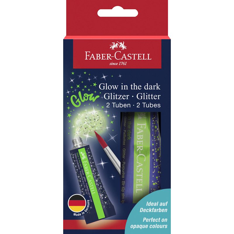 Faber-Castell világító csillám ragasztó szett 2db-os (2x12ml) dobozban 2024