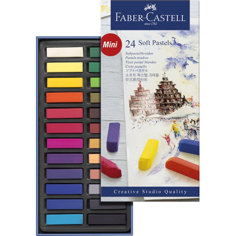 Faber-Castell Creative Studio porpasztell 24db-os félhosszúságú