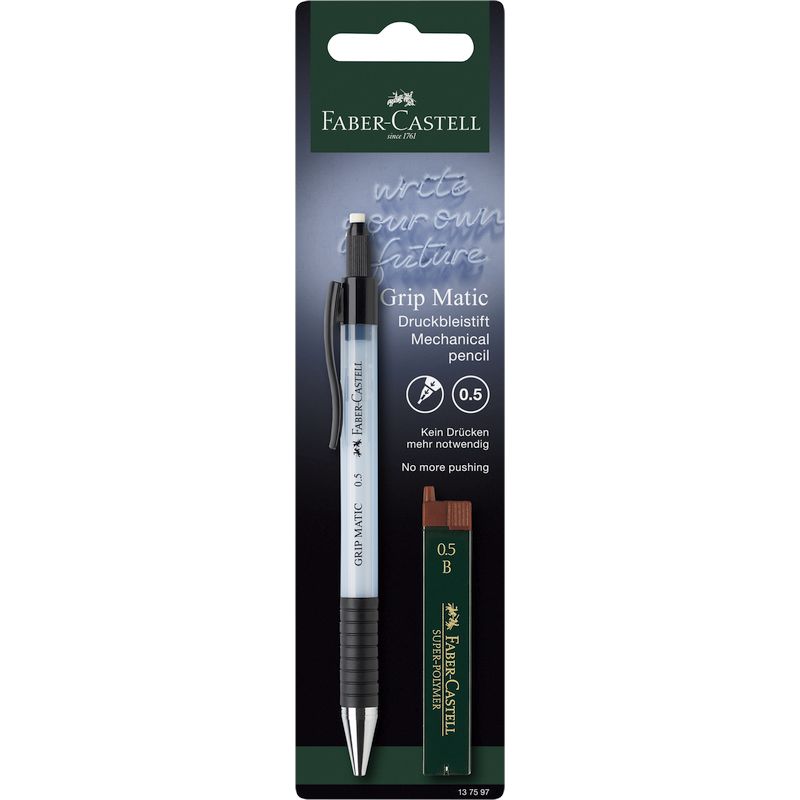 Faber-Castell töltőceruza 0,5mm GRIP MATIC 1375 + ironbetét vegyes szín bliszterben 204