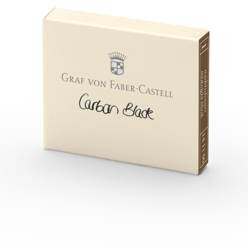 Graf von Faber-Castell tintapatron 6db-os szénfekete