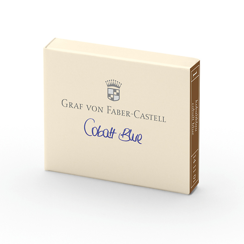 Graf von Faber-Castell tintapatron 6db-os kobaltkék