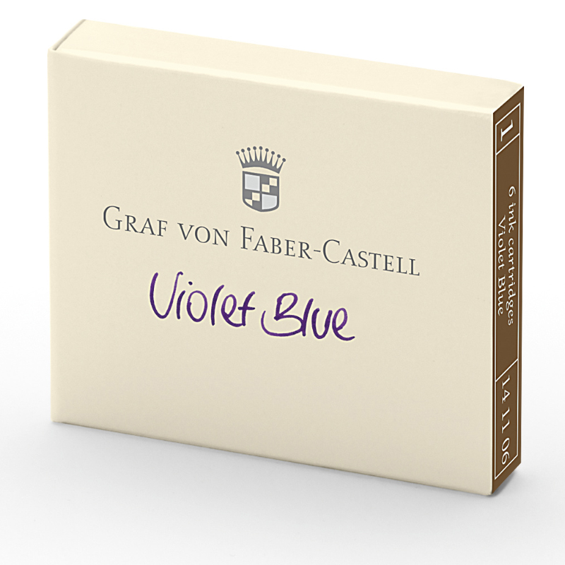 Graf von Faber-Castell tintapatron 6db-os liláskék
