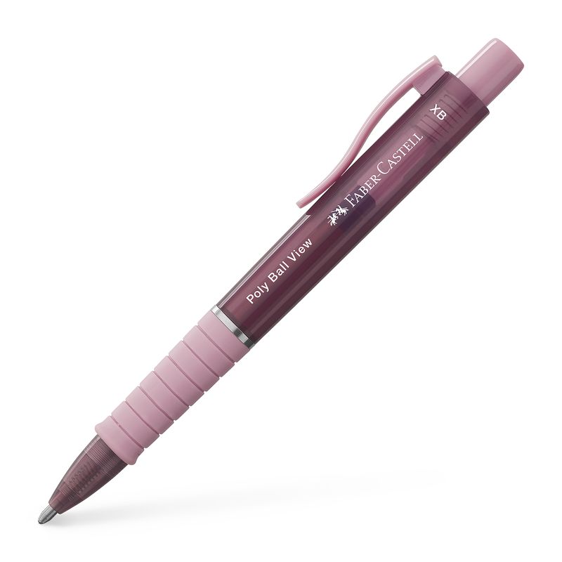 Faber-Castell golyóstoll POLY BALL VIEW rózsa árnyékok test XB-s heggyel