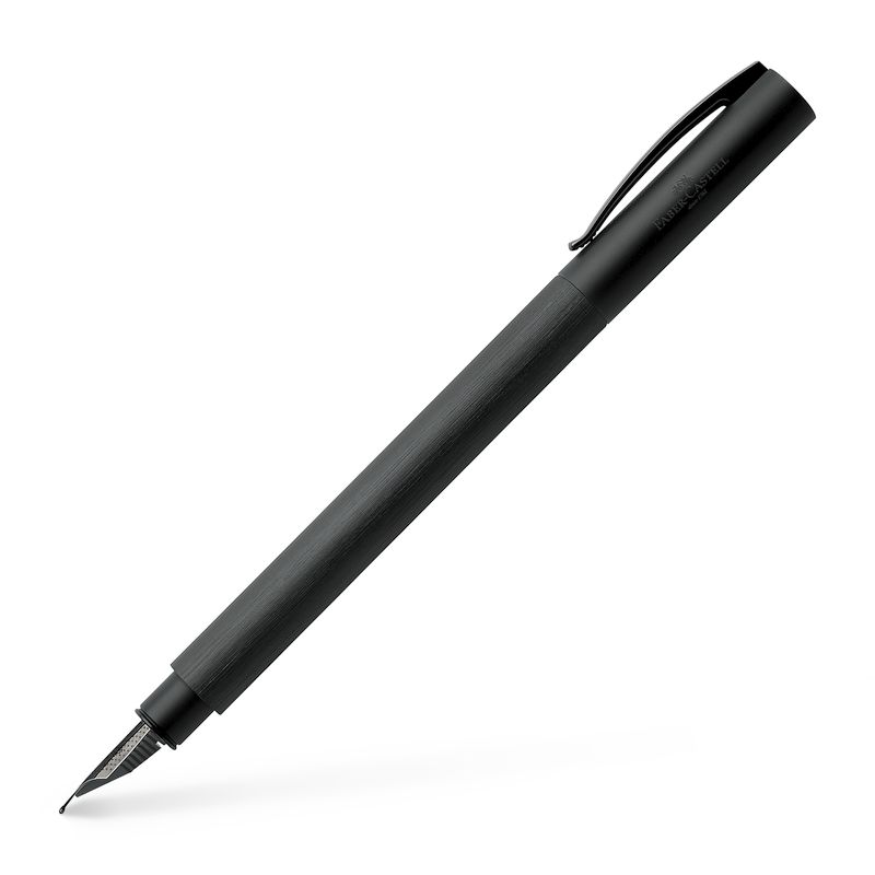 Faber-Castell töltőtoll AMBITION nemesgyanta test fekete színben EF-es heggyel