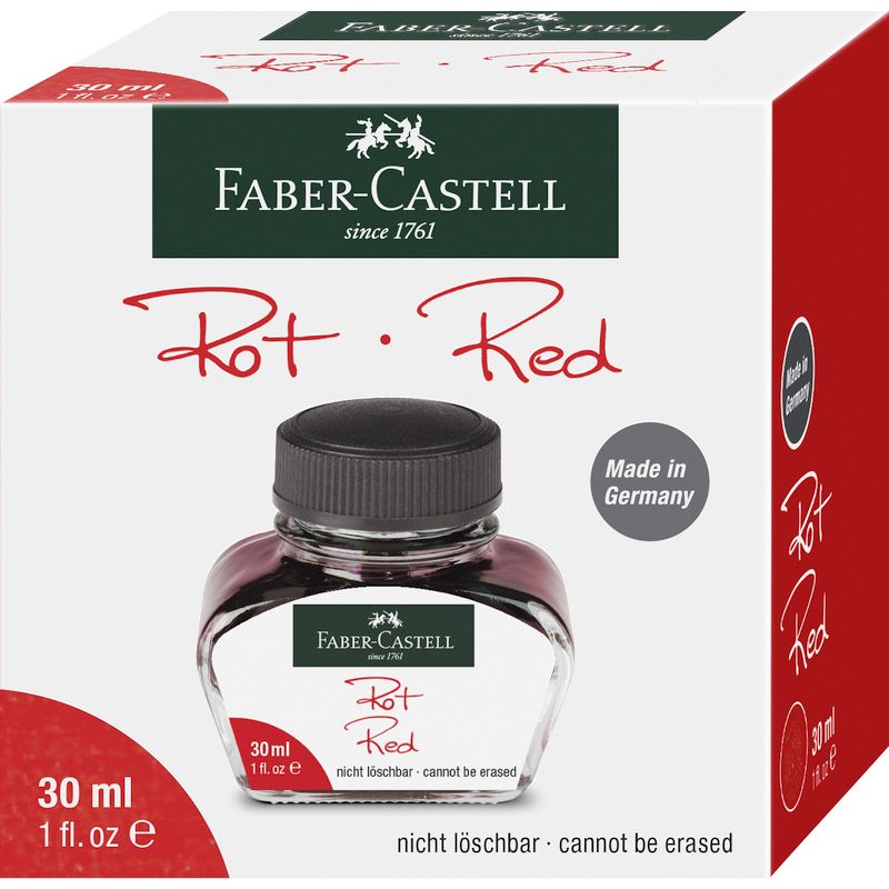 Faber-Castell tinta üveges 30ml-es piros