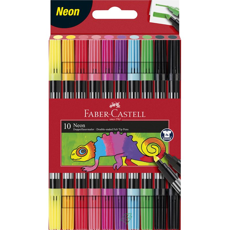 Faber-Castell filctoll készlet 10db-os kétvégű NEON