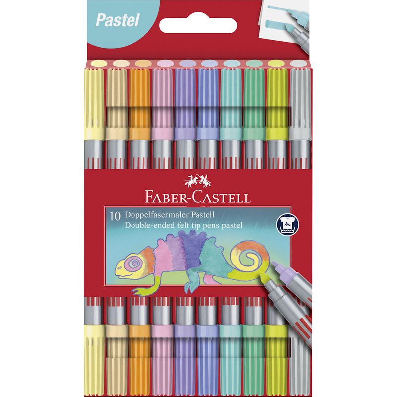 Faber-Castell filctoll készlet 10db-os kétvégű PASZTELL