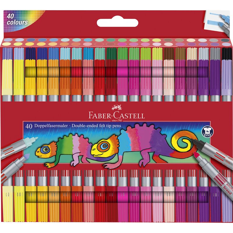 Faber-Castell filctoll készlet 40db-os kétvégű