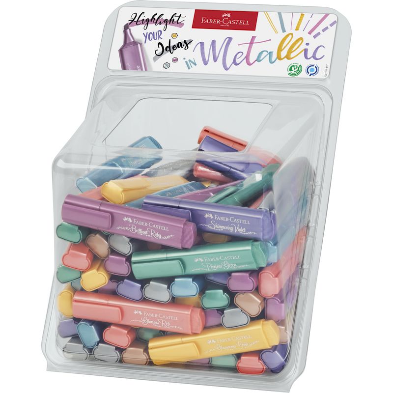 Faber-Castell szövegkiemelő 100db-os display 1546 METÁL 2021