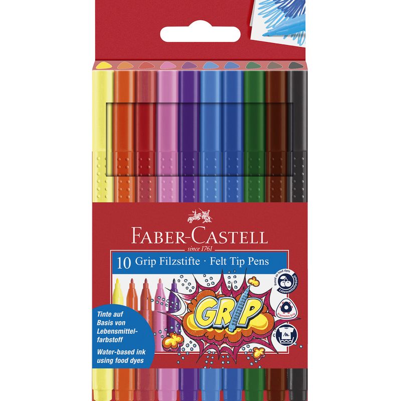 Faber-Castell filctoll készlet 10db-os GRIP