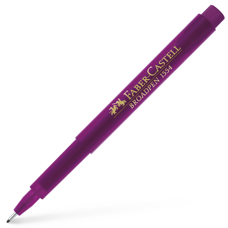 Faber-Castell rostiron Broadpen 1554 magenta Fineliner 0,8mm