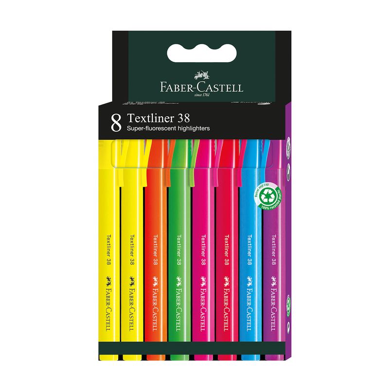 Faber-Castell szövegkiemelő készlet 8db-os 368 FLUO