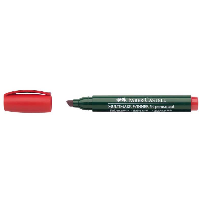 Faber-Castell alkoholos filc 54 vágott hegy piros