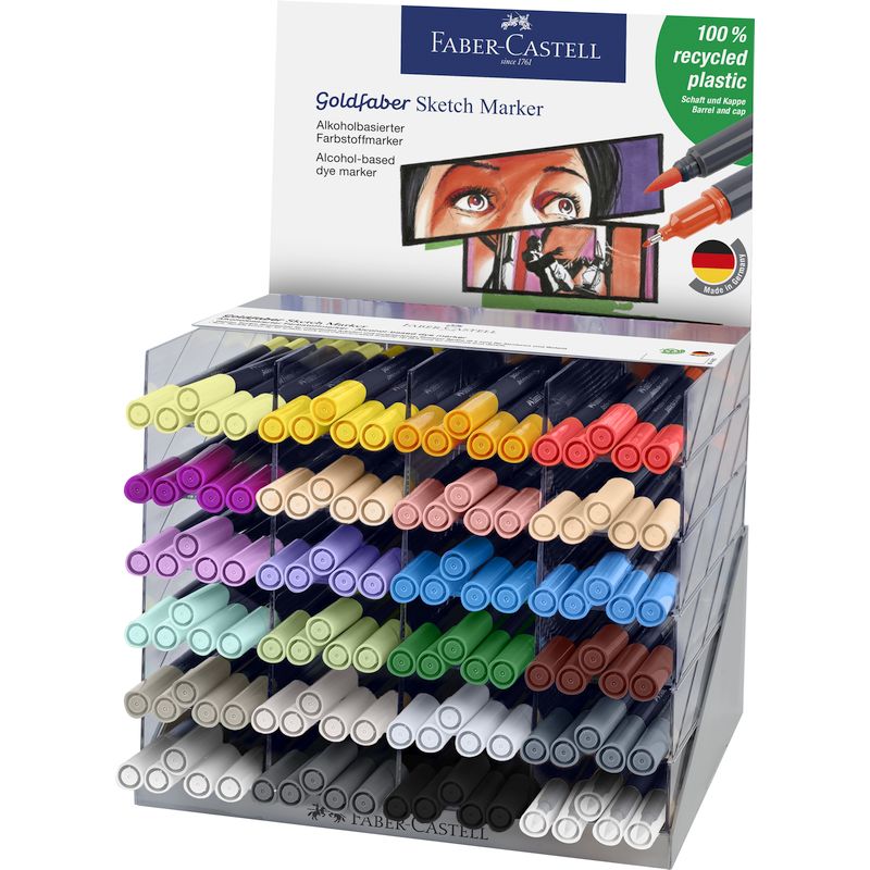 Art and Graphic kétvégű alkoholos filctoll display 120db-os GOLDFABER SKETCH
