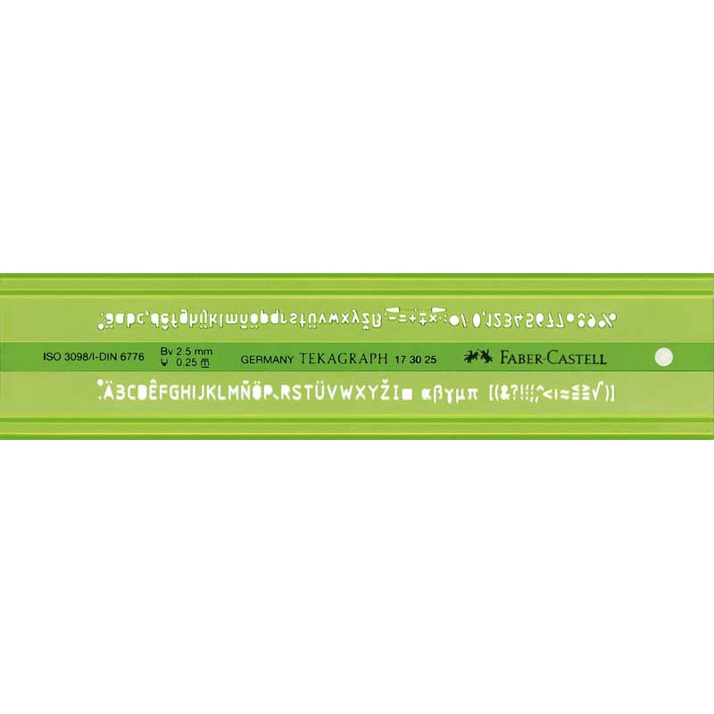 Faber-Castell műszaki betűsablon 2,5mm