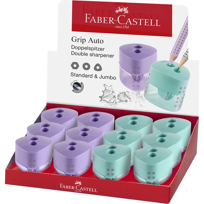 Faber-Castell GRIP dupla hegyező klf. trendi színek 2019.