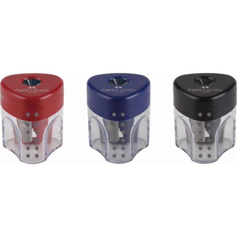 Faber-Castell GRIP hegyező mini átlátszó/vegyes színű tető (klasszikus)