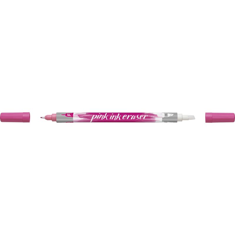 Faber-Castell pink tintaradír fej  és pink tűfilc korrekciós fej