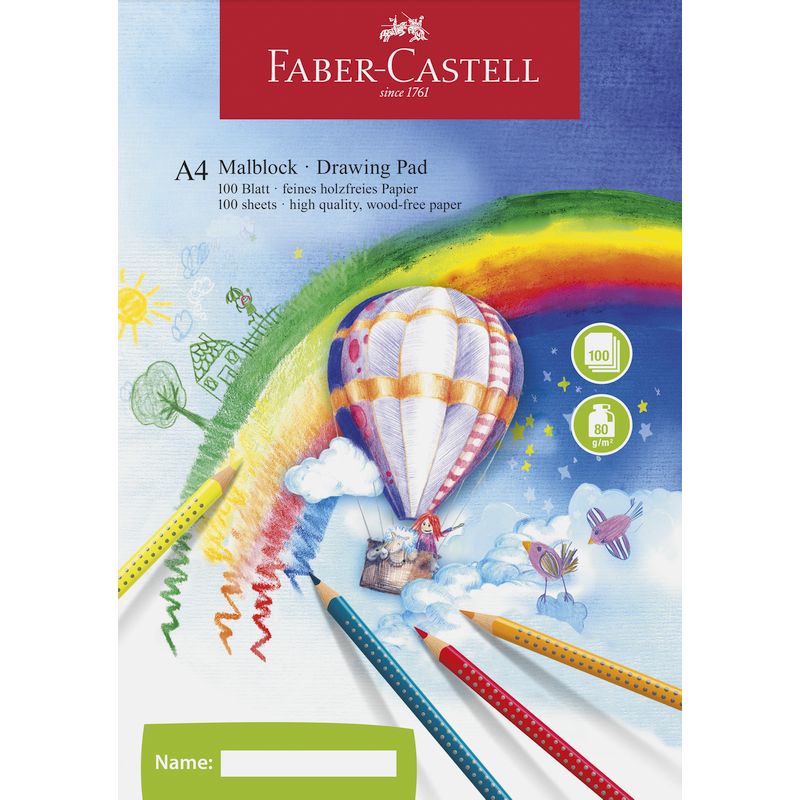 Faber-Castell rajzfüzet A/4 80gr 100ív