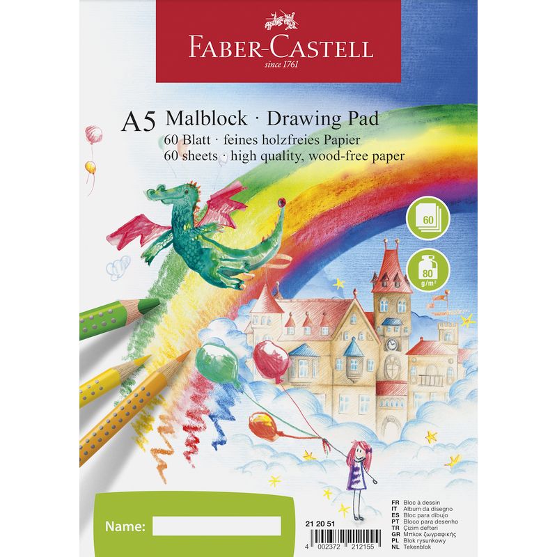 Faber-Castell rajzfüzet A/5 80gr 60ív
