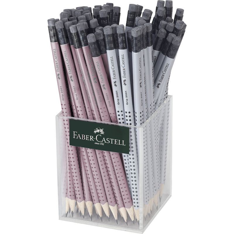 Faber-Castell grafitceruza GRIP 2001 B radír véggel 72db-os display