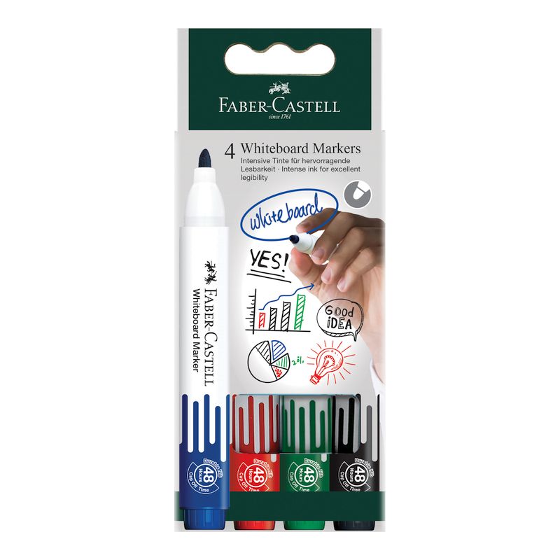 Faber-Castell táblafilc készlet 4db-os W20