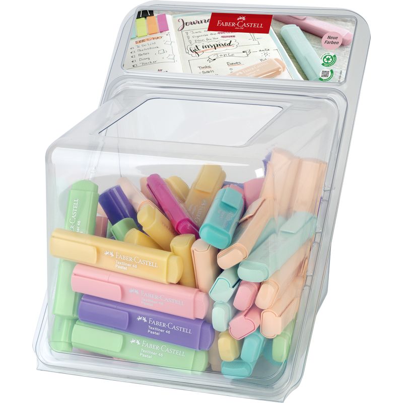 Faber-Castell szövegkiemelő display 100db-os 1546 pasztell 2024