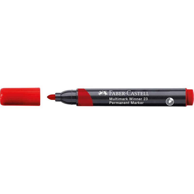 Faber-Castell alkoholos filctoll WINNER 23 kerek hegyű piros