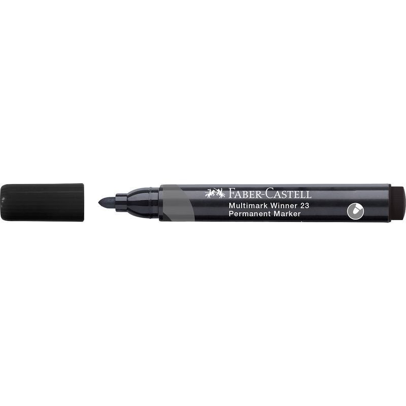 Faber-Castell alkoholos filctoll WINNER 23 kerek hegyű fekete