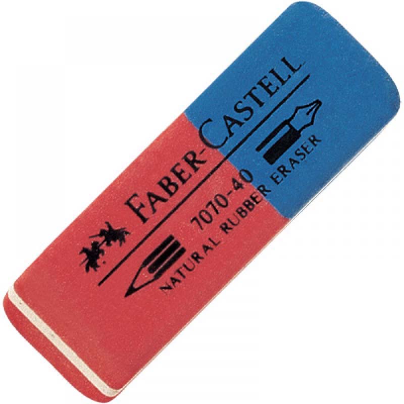 Faber-Castell Kaucsuk Radír Kék/Piros