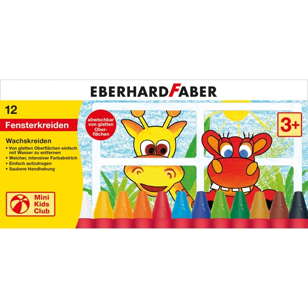 Eberhard Faber zsírkréta készlet 12db-os MINI KIDS KLUB