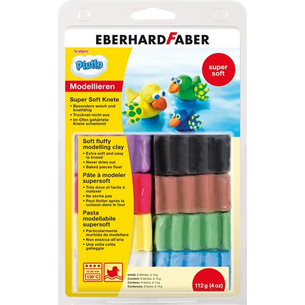 Eberhard Faber gyurma szett Pluffy 8db, extra puha