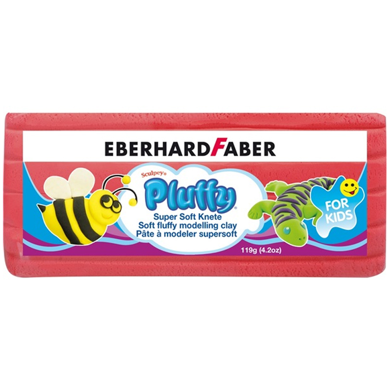 Eberhard Faber gyurma Pluffy 119gr piros, extra puha