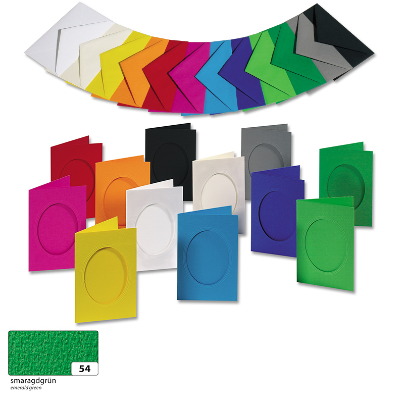 Folia fényképtartó 11x18cm smaragd ovál 3db