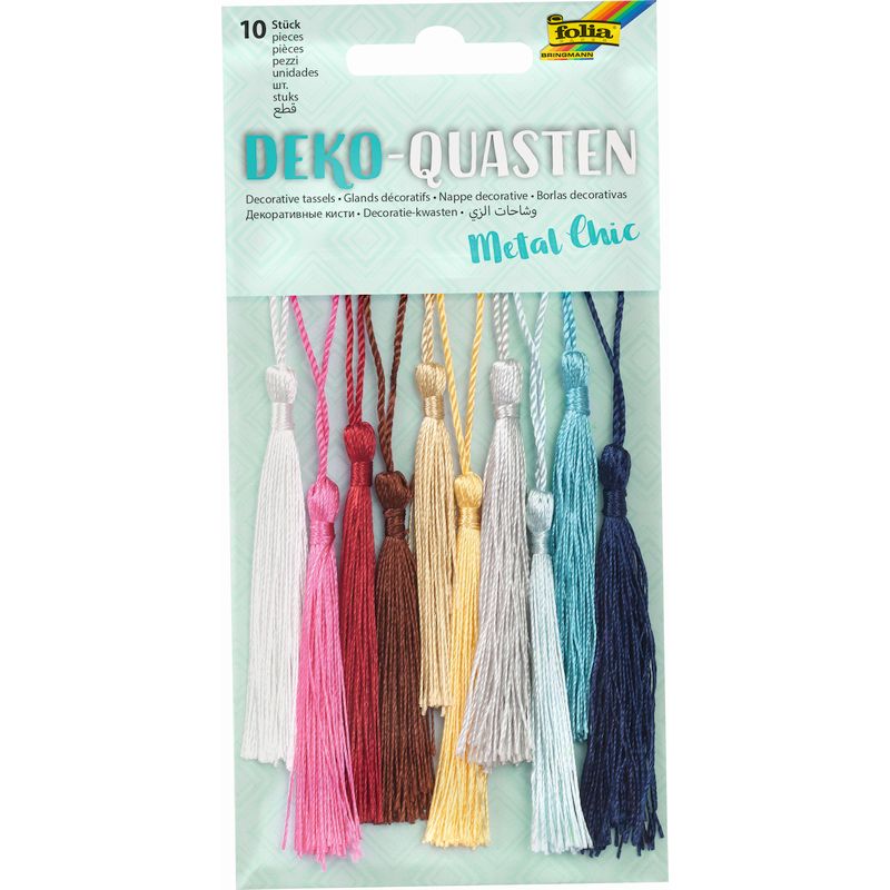 Folia dekorációs bojtok 10db 
