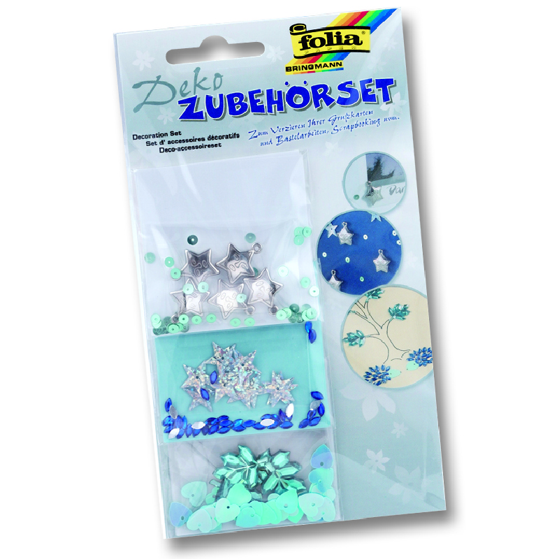 Folia dekorációs kiegészítő szett modern csillagok
