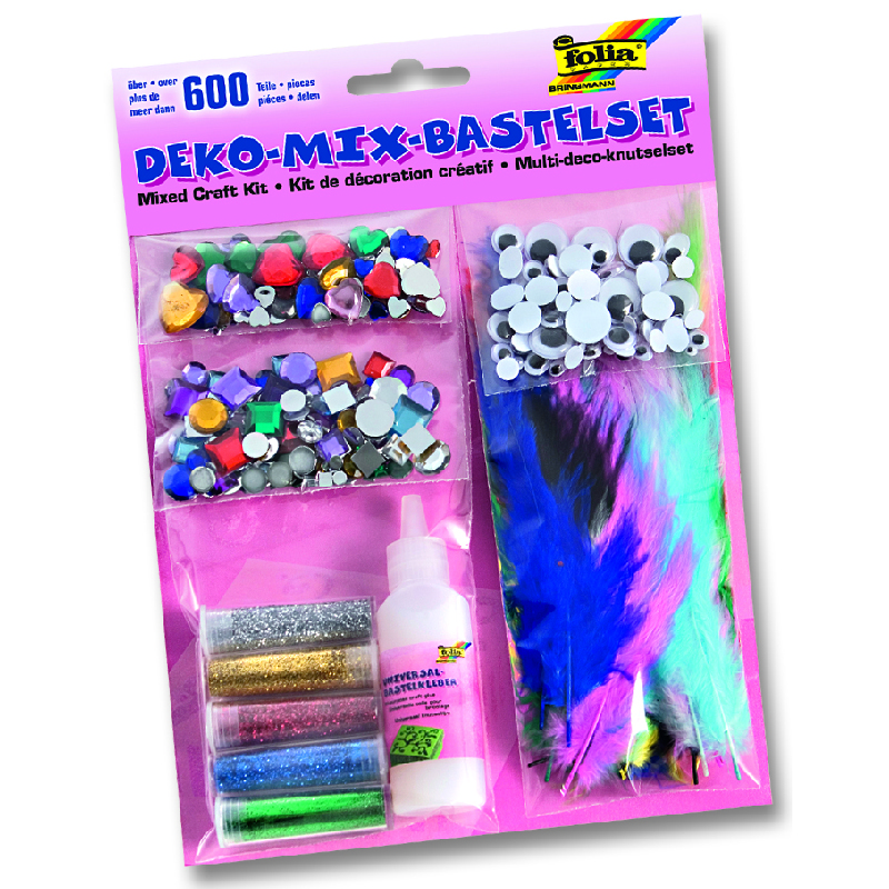 Folia dekorációs barkács szett 600db