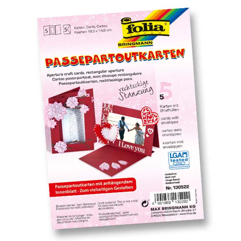 Folia fényképtartó 10,5x15cm négyzet s.piros