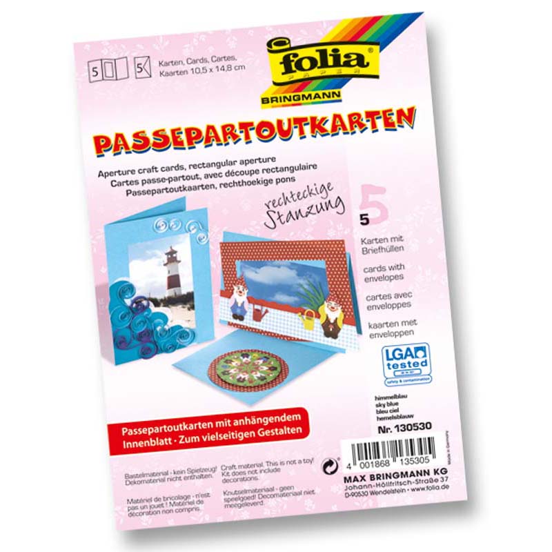 Folia fényképtartó 10,5x15cm négyzet égkék