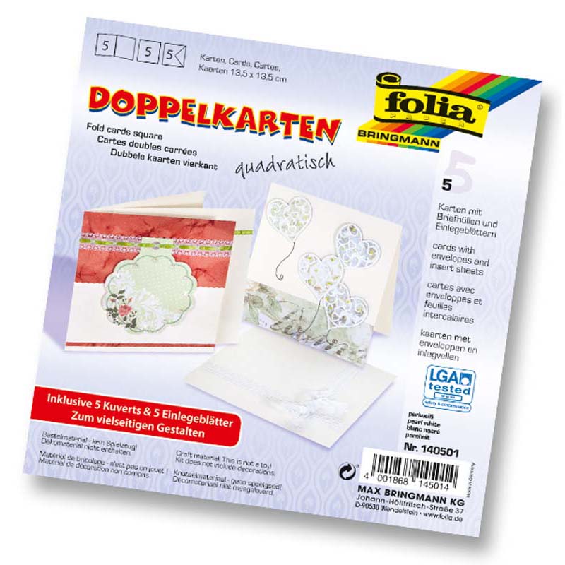 Folia meghívókártya 13,5x13,5cm 220 g 5